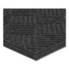 Ecomat Crosshatch Entry Mat, Rectangular, Charcoal Gray Crush-Resistant Ribbed Surface, 48" x 72"