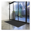 Ecomat Crosshatch Entry Mat, Rectangular, Charcoal Gray Crush-Resistant Ribbed Surface, 48" x 72"