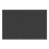 Ecomat Crosshatch Entry Mat, Rectangular, Charcoal Gray Crush-Resistant Ribbed Surface, 48" x 72"