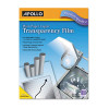 Plain Paper Laser Transparency Film With Handling Strip, 8.5 X 11, Black On Clear, 100/Box