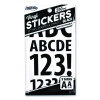Poster And Bulletin Board Vinyl Letters And Numbers, 1" Tall Letters, 2" Tall Numbers, Black Characters, 250/Pack