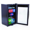 3 Cu. Ft. Refrigerator/Beverage Cooler, 18.75 X 19.5 X 33.75, Black/Stainless Steel Framed Glass Door