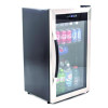 3 Cu. Ft. Refrigerator/Beverage Cooler, 18.75 X 19.5 X 33.75, Black/Stainless Steel Framed Glass Door