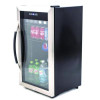 3 Cu. Ft. Refrigerator/Beverage Cooler, 18.75 X 19.5 X 33.75, Black/Stainless Steel Framed Glass Door