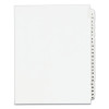 Preprinted Legal Exhibit Side Tab Index Dividers, Avery Style, 25-Tab, 1 To 25, 11 X 8.5, White, 1 Set, (1330)