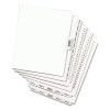 Preprinted Legal Exhibit Side Tab Index Dividers, Avery Style, 25-Tab, 26 To 50, 11 X 8.5, White, 1 Set, (1331)