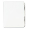 Preprinted Legal Exhibit Side Tab Index Dividers, Avery Style, 25-Tab, 76 To 100, 11 X 8.5, White, 1 Set, (1333)