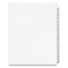 Preprinted Legal Exhibit Side Tab Index Dividers, Avery Style, 25-Tab, 126 To 150, 11 X 8.5, White, 1 Set, (1335)