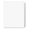 Preprinted Legal Exhibit Side Tab Index Dividers, Avery Style, 25-Tab, 176 To 200, 11 X 8.5, White, 1 Set, (1337)