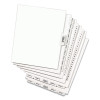 Preprinted Legal Exhibit Side Tab Index Dividers, Avery Style, 26-Tab, A To Z, 11 X 8.5, White, 1 Set, (1400)
