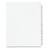 Preprinted Legal Exhibit Side Tab Index Dividers, Avery Style, 26-Tab, A To Z, 11 X 8.5, White, 1 Set, (1400)