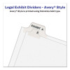 Preprinted Legal Exhibit Side Tab Index Dividers, Avery Style, 26-Tab, C, 11 X 8.5, White, 25/Pack, (1403)