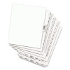 Preprinted Legal Exhibit Side Tab Index Dividers, Avery Style, 26-Tab, E, 11 X 8.5, White, 25/Pack, (1405)