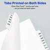 Preprinted Legal Exhibit Side Tab Index Dividers, Avery Style, 26-Tab, G, 11 x 8.5, White, 25/Set, (1407)