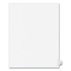 Preprinted Legal Exhibit Side Tab Index Dividers, Avery Style, 26-Tab, Z, 11 X 8.5, White, 25/Pack, (1426)