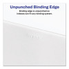 Preprinted Legal Exhibit Side Tab Index Dividers, Allstate Style, 25-Tab, 101 To 125, 11 X 8.5, White, 1 Set, (1705)