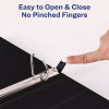 Heavy-Duty Non Stick View Binder With Durahinge And Slant Rings, 3 Rings, 1.5" Capacity, 11 X 8.5, White, (5404)