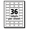 Removable Multi-Use Labels, Inkjet/Laser Printers, 0.5 X 0.75, White, 36/Sheet, 28 Sheets/Pack, (5418)