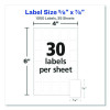 Removable Multi-Use Labels, Handwrite Only, 0.63 X 0.88, White, 30/Sheet, 35 Sheets/Pack, (5424)