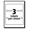 Removable Multi-Use Labels, Inkjet/Laser Printers, 1.5 X 3, White, 3/Sheet, 50 Sheets/Pack, (5440)