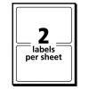 Removable Multi-Use Labels, Inkjet/Laser Printers, 3 X 4, White, 2/Sheet, 40 Sheets/Pack, (5453)