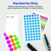 Handwrite-Only Self-Adhesive "See Through" Removable Round Color Dots, 0.75" Dia, Assorted, 35/Sheet, 29 Sheets/Pack, (5473)