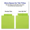 Big Tab Insertable One-Pocket Plastic Dividers, 5-Tab, 11.13 X 9.25, Assorted, 1 Set