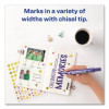 Marks A Lot Large Desk-Style Permanent Marker, Broad Chisel Tip, Purple, Dozen