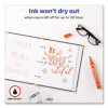Marks A Lot Large Desk-Style Permanent Marker, Broad Chisel Tip, Orange, Dozen