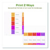 Customizable Table Of Contents Ready Index Dividers With Multicolor Tabs, 5-Tab, 1 To 5, 11 X 8.5, White, 3 Sets