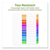 Customizable Table Of Contents Ready Index Dividers With Multicolor Tabs, 12-Tab, 1 To 12, 11 X 8.5, White, 3 Sets