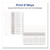 Customizable Toc Ready Index Black And White Dividers, 12-Tab, Jan. To Dec., 11 x 8.5, 1 Set