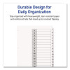 Customizable Toc Ready Index Black And White Dividers, 15-Tab, 1 To 15, 11 x 8.5, 1 Set
