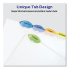 Insertable Style Edge Tab Plastic Dividers, 5-Tab, 11 X 8.5, Translucent, 1 Set
