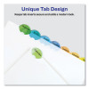 Insertable Style Edge Tab Plastic Dividers, 8-Tab, 11 X 8.5, Translucent, 1 Set