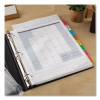 Insertable Big Tab Dividers, 8-Tab, 11.13 x 9.25, White, Assorted Tabs, 1 Set