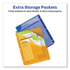 Insertable Big Tab Plastic Three-Pocket Corner Lock Dividers, 5-Tab, 11.13 X 9.25, Assorted, 1 Set