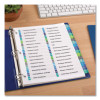 Customizable Toc Ready Index Double Column Multicolor Tab Dividers, 32-Tab, 1 To 32, 11 x 8.5, White, 1 Set