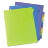 Durable Preprinted Plastic Tab Dividers, 12-Tab, A To Z, 11 X 8.5, Assorted, 1 Set
