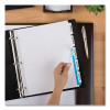 Print And Apply Index Maker Clear Label Dividers, Extra Wide Tab, 5-Tab, White Tabs, 11.25 x 9.25, White, 1 Set