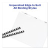 Print And Apply Index Maker Clear Label Unpunched Dividers, 3-Tab, 11 x 8.5, White, 25 Sets