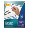 Print And Apply Index Maker Clear Label Unpunched Dividers, 3-Tab, 11 x 8.5, White, 25 Sets
