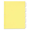Plastic Insertable Dividers, 5-Tab, 11 x 8.5, Clear Tabs, 1 Set