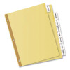 Plastic Insertable Dividers, 8-Tab, 11 x 8.5, Clear Tabs, 1 Set