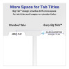 Print And Apply Index Maker Clear Label Dividers, Big Tab, 8-Tab, 11 x 8.5, White, 1 Set