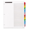 Table 'n Tabs Dividers, 26-Tab, A To Z, 11 x 8.5, White, Assorted Tabs, 1 Set