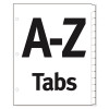 Table 'n Tabs Dividers, 26-Tab, A To Z, 11 x 8.5, White, Assorted Tabs, 1 Set