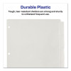 Insertable Big Tab Plastic Dividers, 5-Tab, 11 X 8.5, Clear, 1 Set