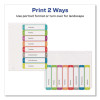 Customizable Toc Ready Index Multicolor Tab Dividers, 8-Tab, 1 To 8, 11 x 8.5, White, Contemporary Color Tabs, 1 Set