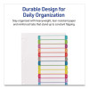 Customizable Toc Ready Index Multicolor Tab Dividers, 12-Tab, 1 To 12, 11 x 8.5, White, Contemporary Color Tabs, 1 Set